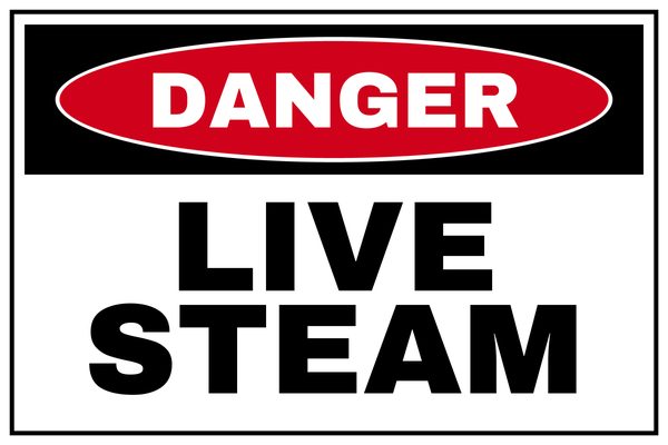 Live Steam — Danger design