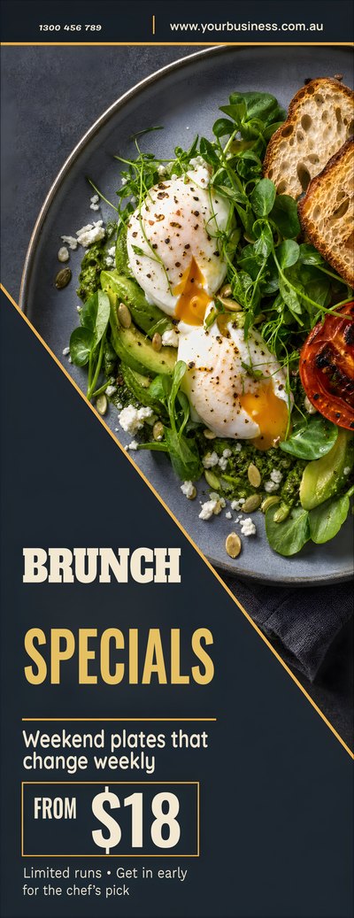 Brunch Specials — Premium Pull-Up Banners design for Café