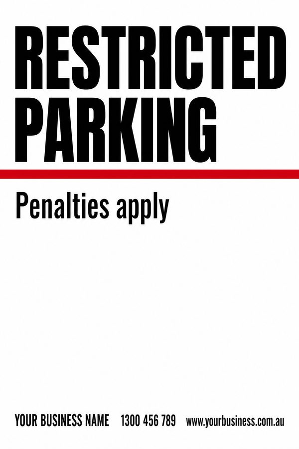 Restricted Parking — Parking design