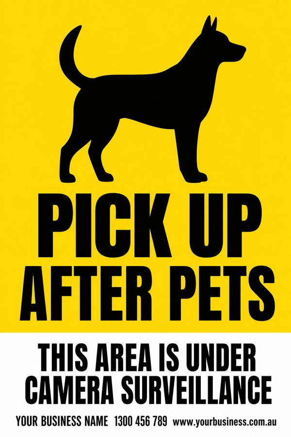 Pick Up After Pets — Dog design
