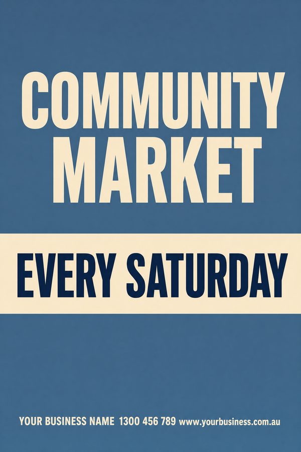 Community Market Slate 2 — Events, sport & community design