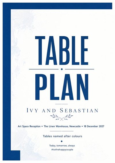 Table Plan — Foam Board Wedding Welcome Signs & Seating Charts design for Wedding