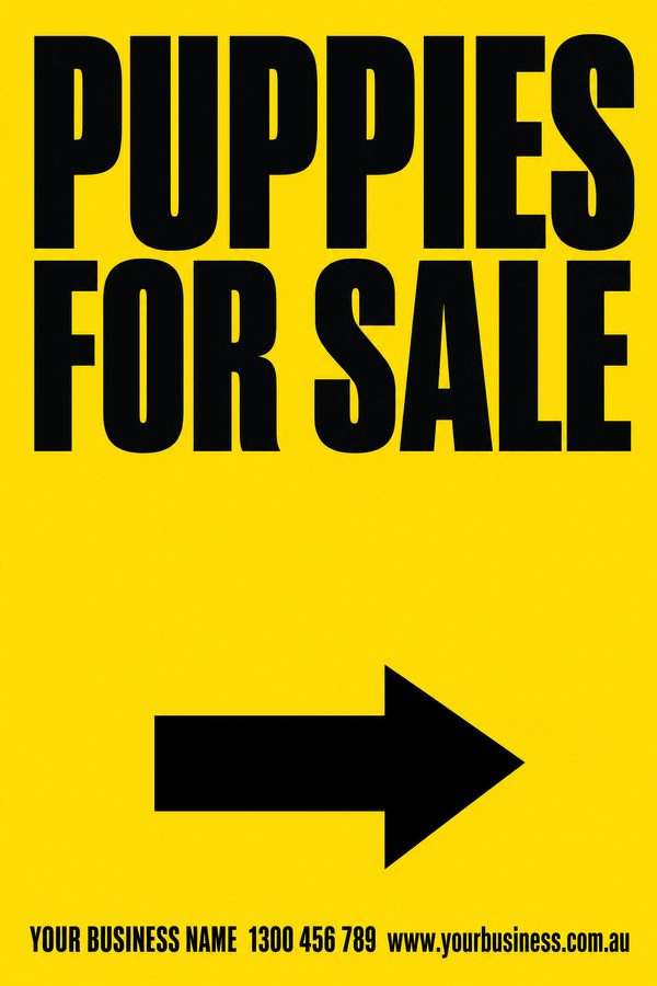 Puppies for Sale — Dog design