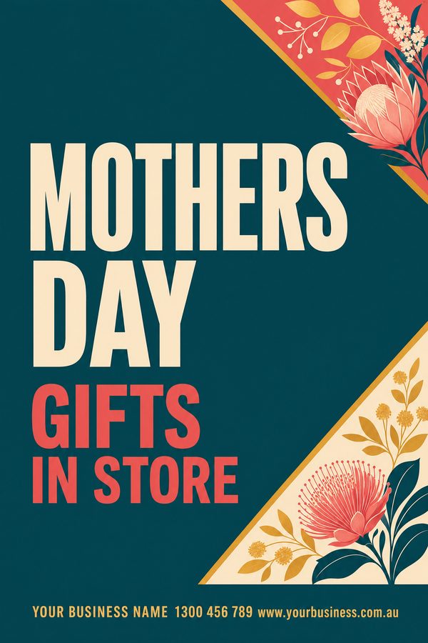 Mothers Day Teal — Seasonal & holidays design