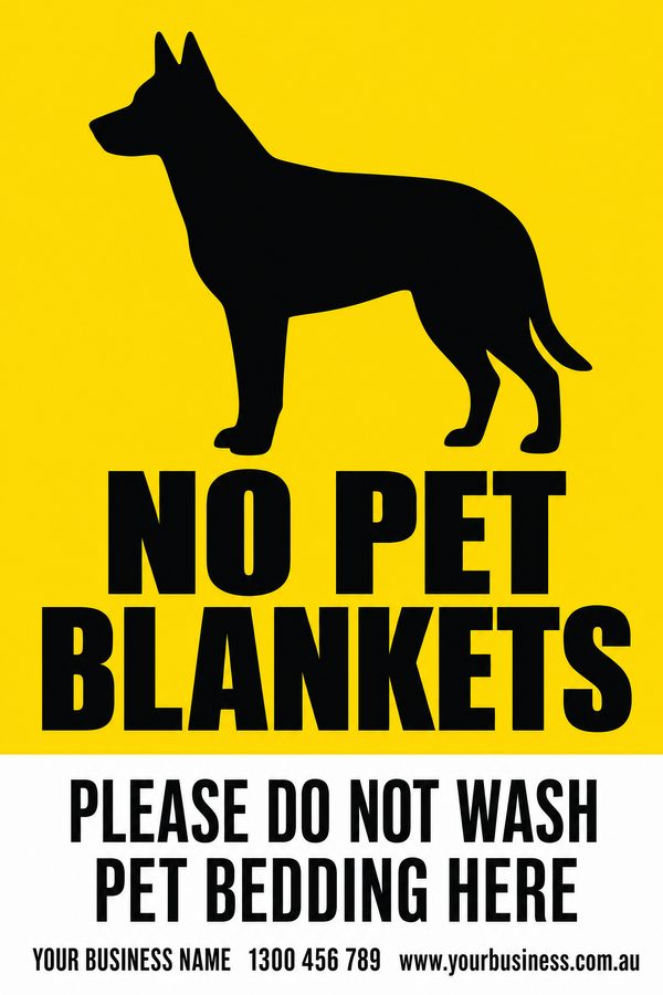 No Pet Blankets — Dog design