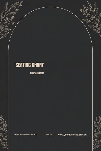 Seating Chart Charcoal 2 — Wedding Welcome Signs & Seating Charts design for Wedding