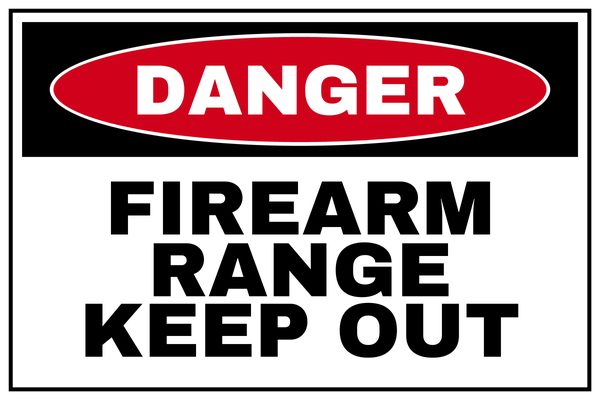 Firearm Range Keep Out — Private Property design