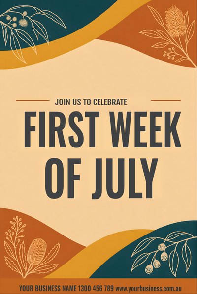NAIDOC Week — First Week of July — NAIDOC Week Signs (corflute) design for NAIDOC Week