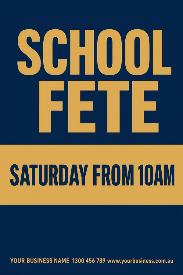 School Fete Navy — Schools & education design