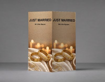 Just Married — Aisle & Entry Bollard Covers design for Wedding