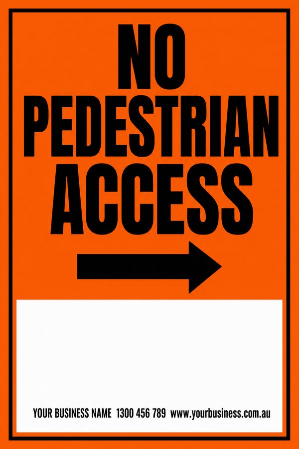 NO PEDESTRIAN ACCESS — Loading Dock & Warehouse design