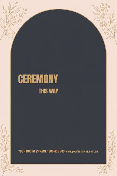 Ceremony Blush — Wedding Welcome Signs & Seating Charts design for Wedding