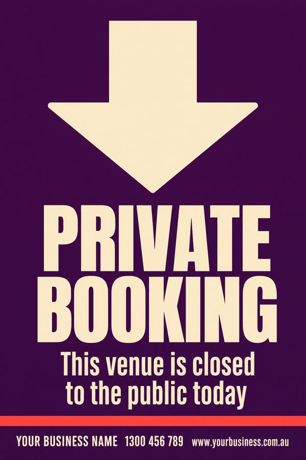 Private Booking — Private Property design