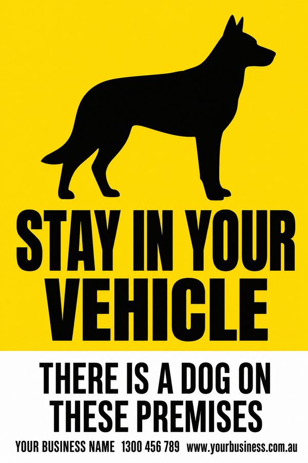 Stay in your Vehicle — Dog design