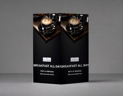 Breakfast All Day — Bollard Covers design for Café
