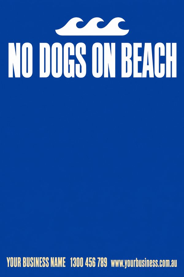 No Dogs on Beach — Dog design