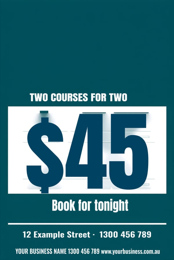 $45 Special — Café & Restaurant design