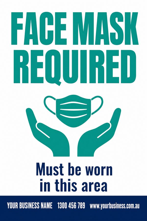 Face Mask Required — Mandatory & PPE design