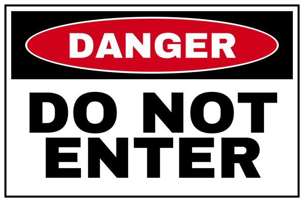 Do Not Enter — No Entry & Prohibition design