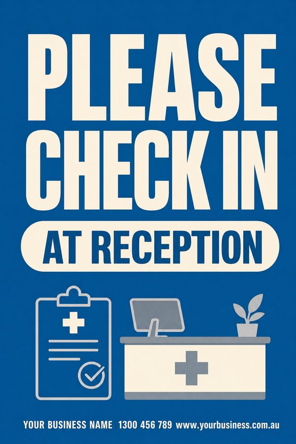 Please Check Blue — Health, clinic & hygiene design