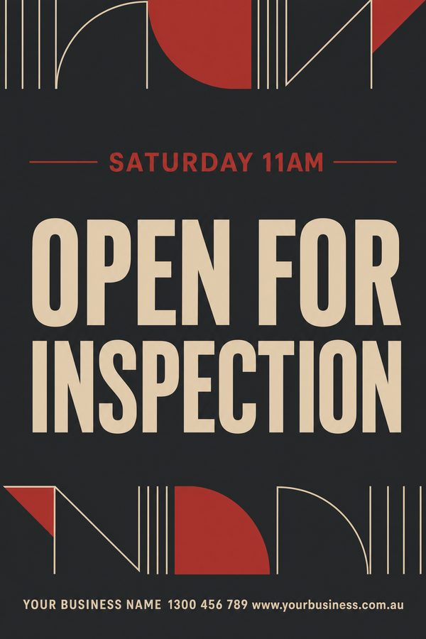 Open Inspection Charcoal 2 — Real estate design