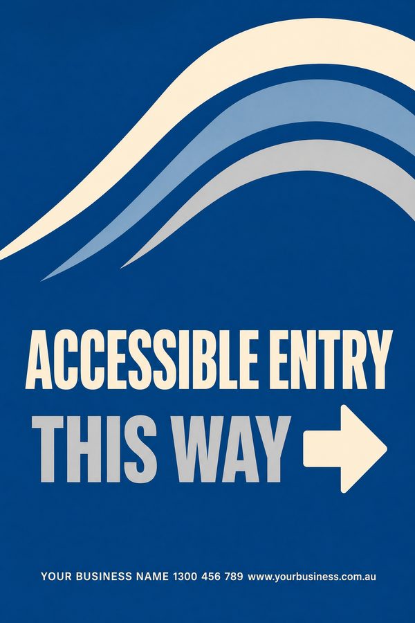Accessible Entry Blue — Health, clinic & hygiene design