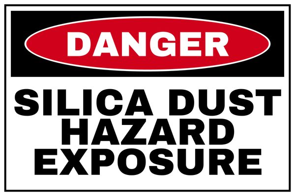 Silica Dust Hazard Exposure — Danger design