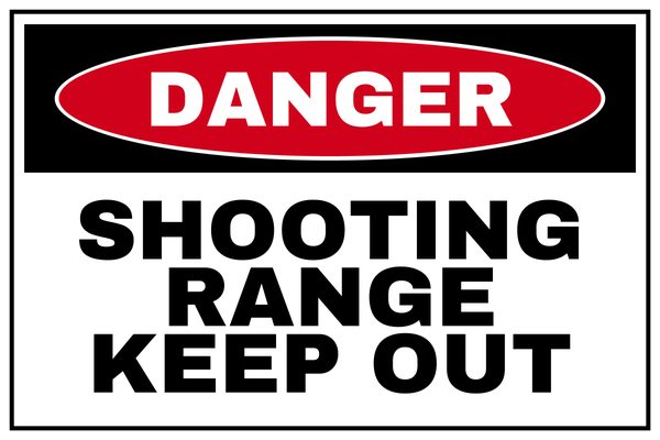 Shooting Range Keep Out — Private Property design