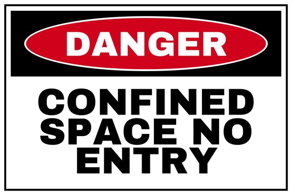 Confined Space No Entry — Danger design
