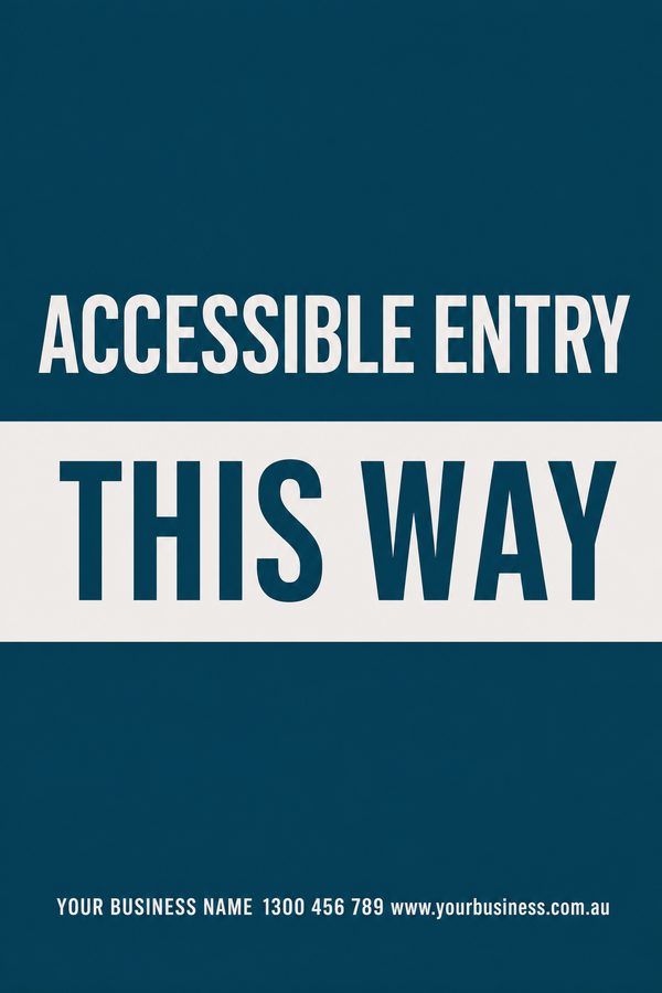 Accessible Entry Teal — Health, clinic & hygiene design