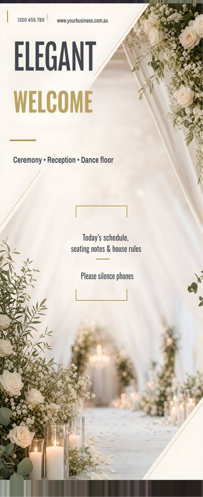 Wedding Welcome Banner (pull-up)