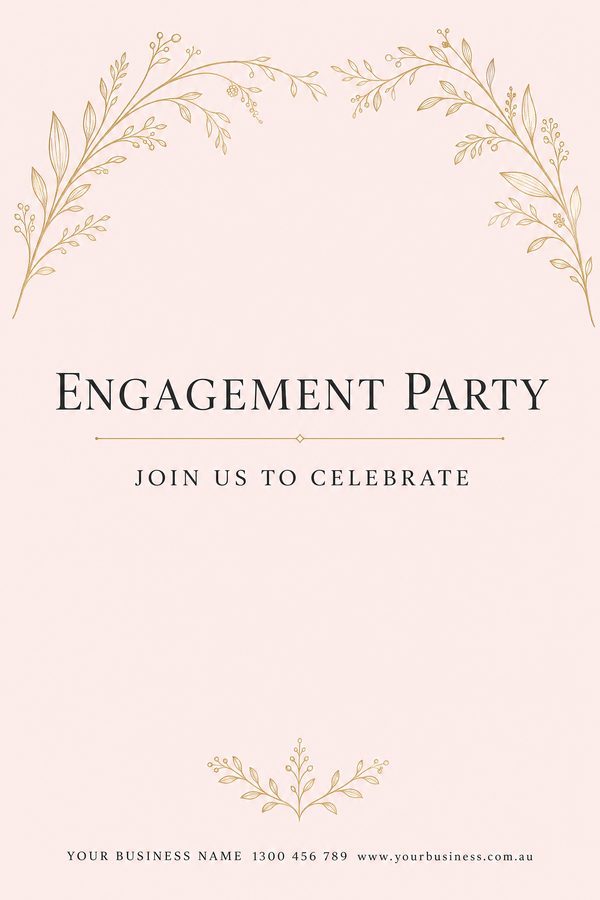 Engagement Party Blush — Weddings design