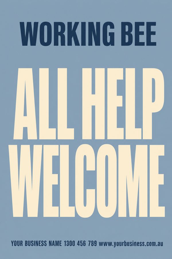 Working Bee Slate — Events, sport & community design