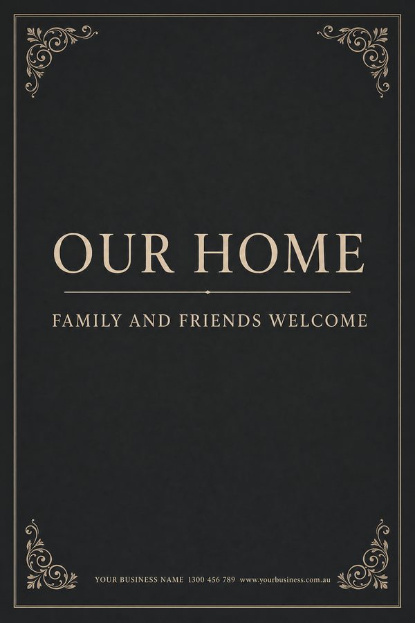 Our Home Charcoal 2 — Home, personal & memorial design
