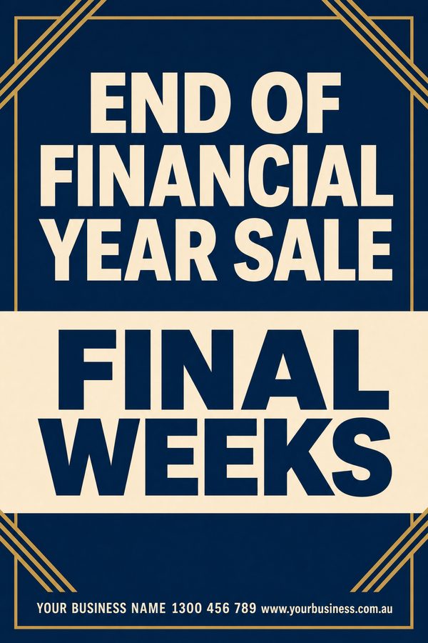 End Financial Year Navy 3 — EOFY & stocktake design