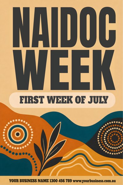 NAIDOC Week — Sunset — NAIDOC Week Signs (corflute) design for NAIDOC Week