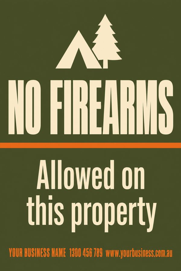 No Firearms — No Entry & Prohibition design