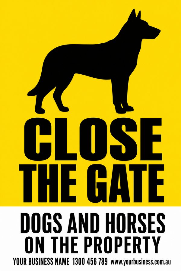 Close the Gate — Dog design
