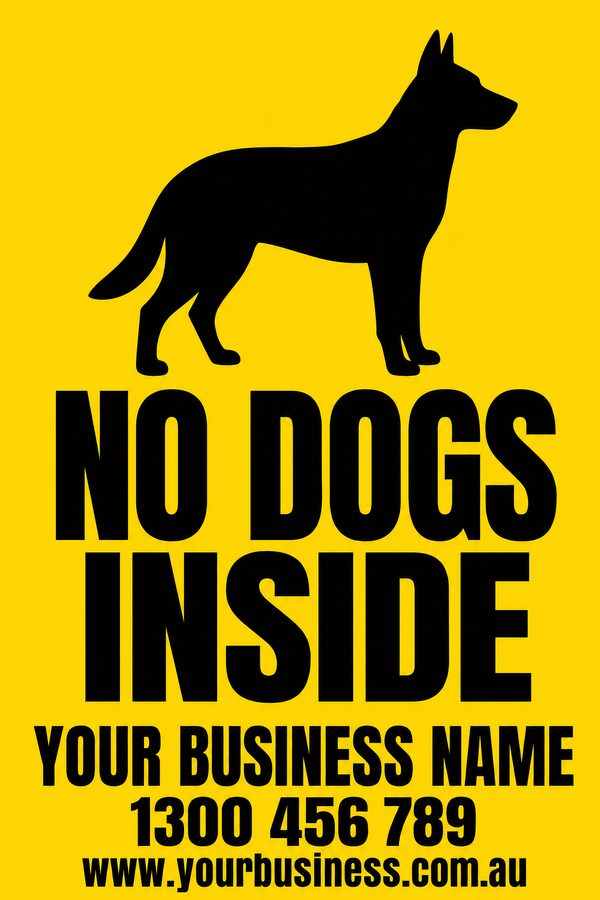 No Dogs Inside — Dog design