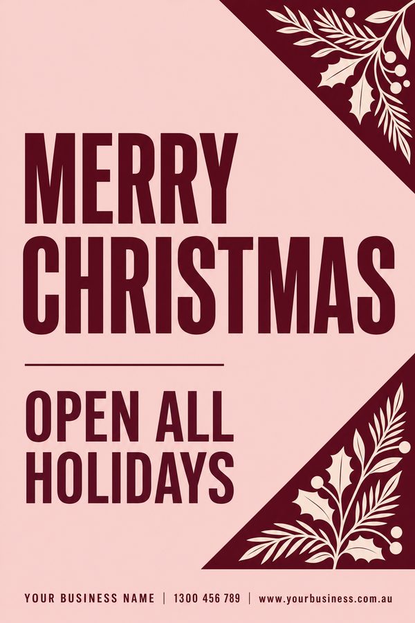 Merry Christmas Blush — Seasonal & holidays design