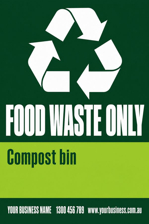 Food Waste Only — Recycling & Bins design