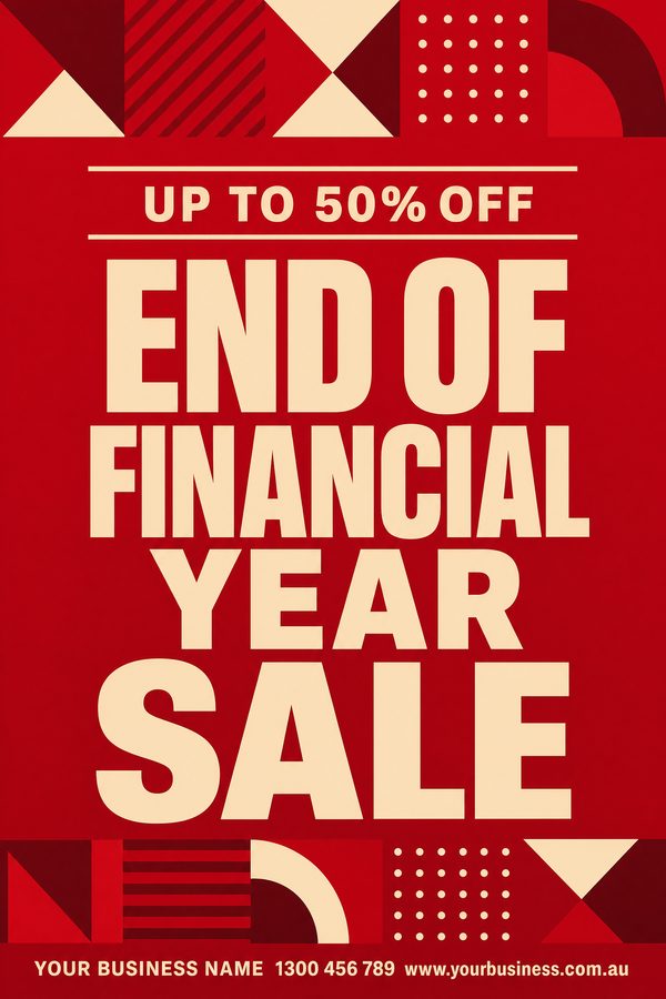 End Financial Year Crimson 2 — EOFY & stocktake design