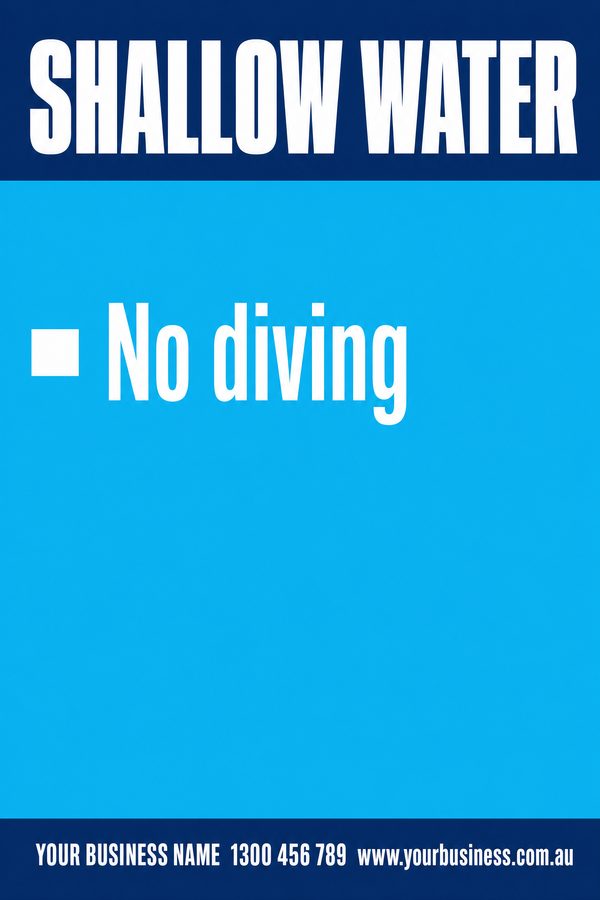 Shallow Water — Pool & Water Safety design