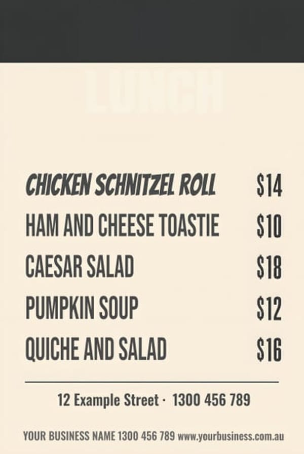 Lunch — Café & Restaurant design