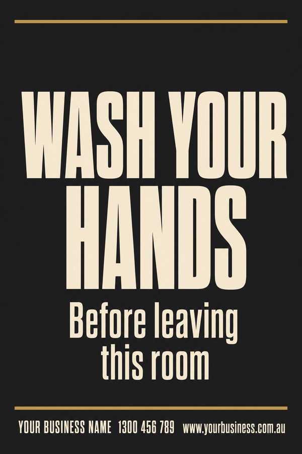 Wash your Hands — Mandatory & PPE design