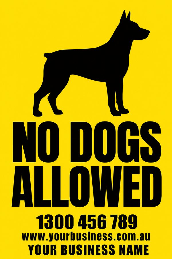 No Dogs Allowed — Dog design
