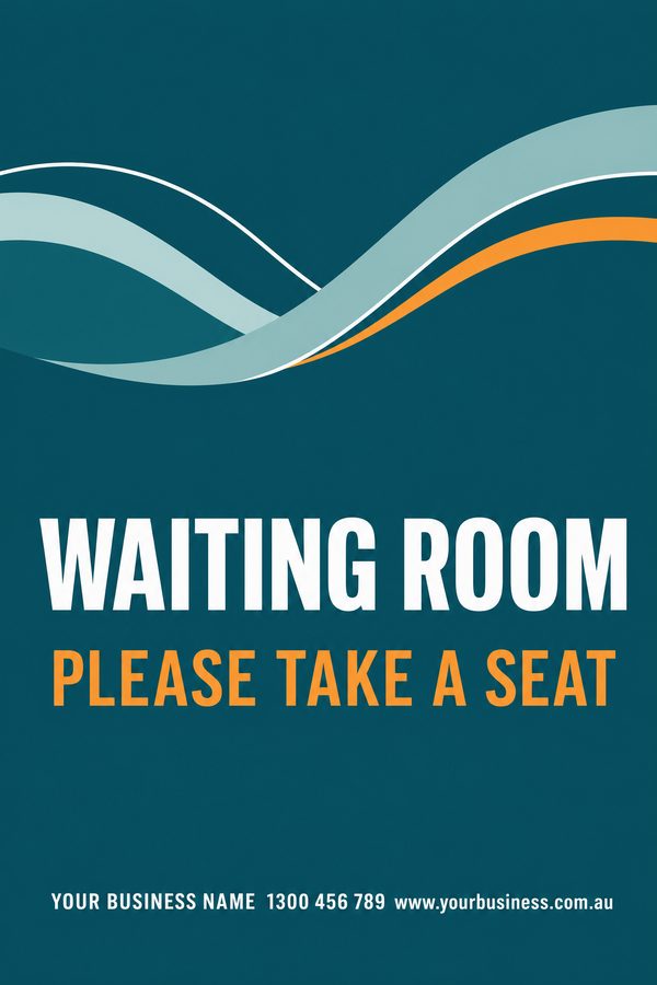 Waiting Room Teal — Health, clinic & hygiene design
