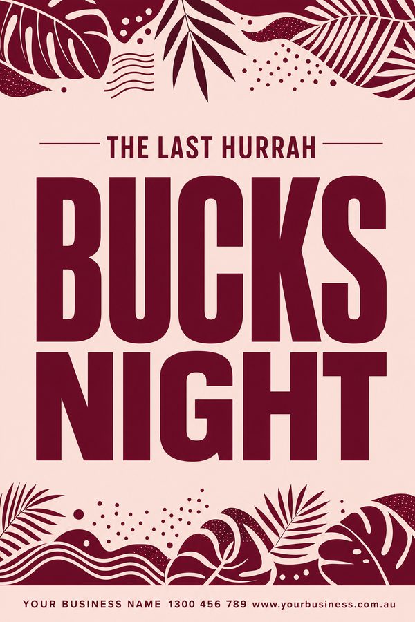 Bucks Night Blush — Parties & celebrations design