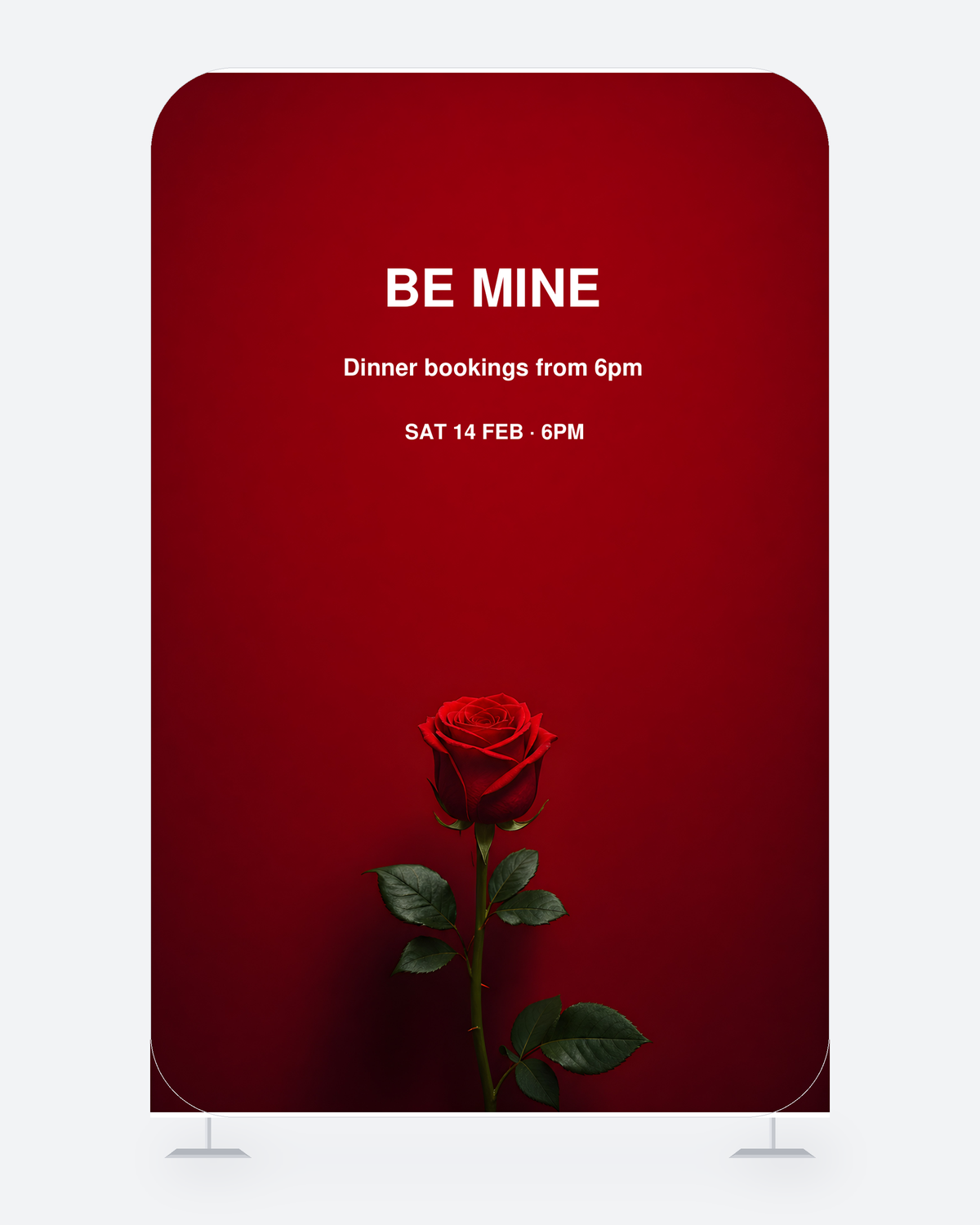 Valentine's Day — Be Mine — backdrop wall