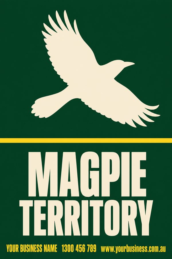 MAGPIE TERRITORY — Snake & Wildlife Warning design